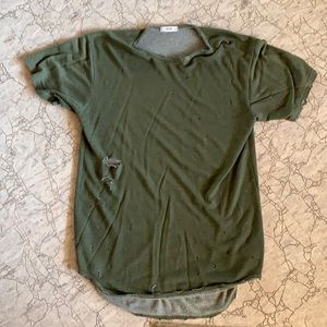EPTM L forest green shirt